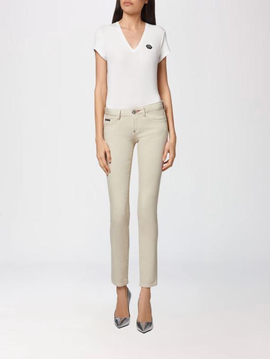  필립 플레인 데님 팬츠 FAACWDT1685PDE004N 06BT Beige - PHILIPP PLEIN