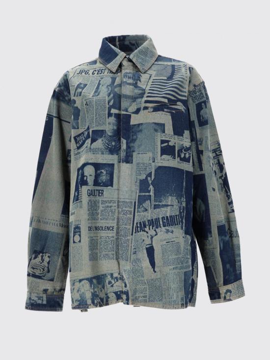 26SS 장 폴 고티에 셔츠 ST045D02755 68 Denim - JEAN PAUL GAULTIER