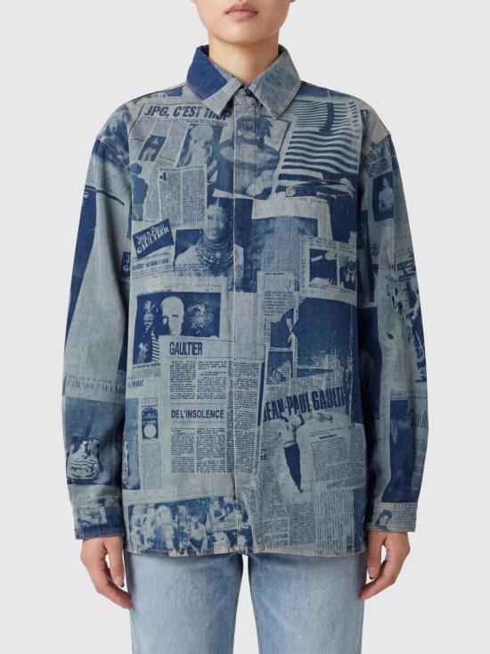 26SS 장 폴 고티에 셔츠 ST045D02755 68 Denim