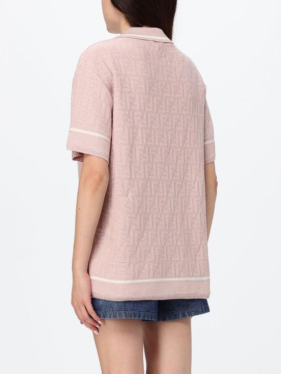 26FW 펜디 폴로 티셔츠 FZE584AV8Q F1WX8 Pink - FENDI