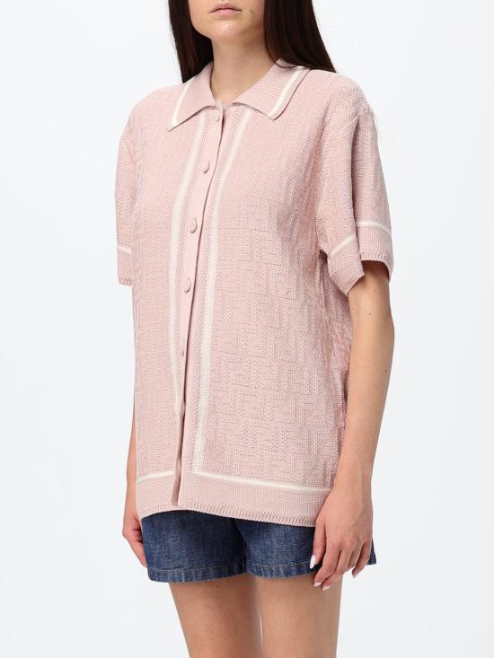 26FW 펜디 폴로 티셔츠 FZE584AV8Q F1WX8 Pink - FENDI