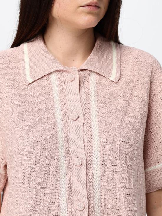 26FW 펜디 폴로 티셔츠 FZE584AV8Q F1WX8 Pink - FENDI
