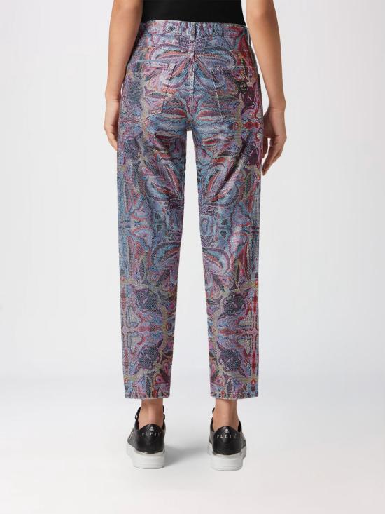 25FW 필립 플레인 스트레이트 팬츠 SADCWDT2495PDE004N 07IX Multicolor - PHILIPP PLEIN