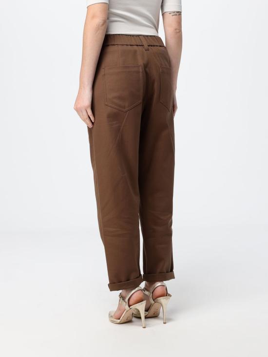 26FW 브루넬로 쿠치넬리 스트레이트 팬츠 MP126P8417 C9812 Brown - BRUNELLO CUCINELLI