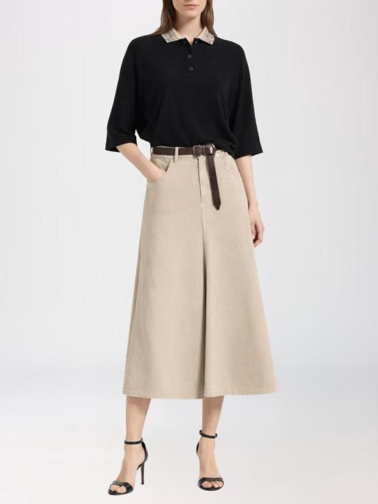 26SS 브루넬로 쿠치넬리 폴로 티셔츠 M0T63EJ115 C101 Black - BRUNELLO CUCINELLI