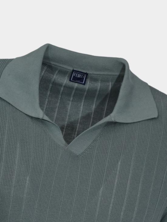 26SS 페델리 폴로 티셔츠 MU0D5857 0710 Olive - FEDELI