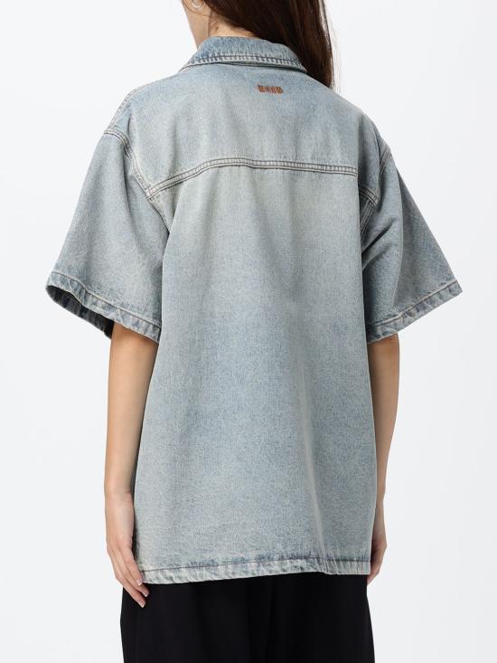 26SS 엠에스지엠 셔츠 4040ME230L267086 82 Gnawed Blue - MSGM