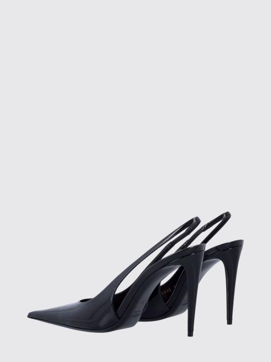 26SS 생로랑 게르망트 슬링백 펌프스 페이턴트 레더 8705051TVAN 1000 Black - SAINT LAURENT