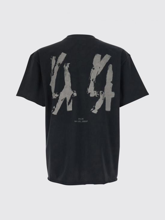 26SS 44레이블 반팔 티셔츠 B0030556FA724 P778 Black - 44 LABEL
