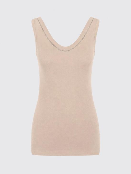 26SS 브루넬로 쿠치넬리 코튼 티셔츠 M0TC8BJ312 C8539 Beige - BRUNELLO CUCINELLI