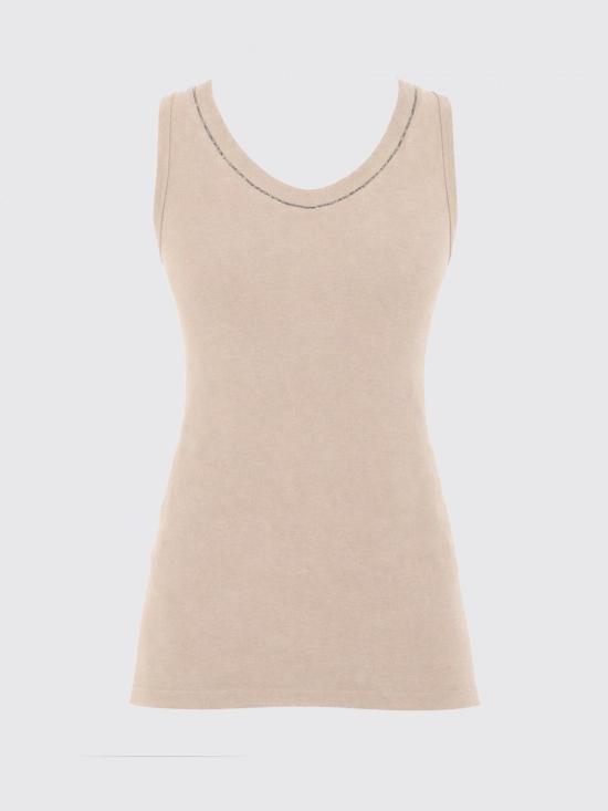 26SS 브루넬로 쿠치넬리 코튼 티셔츠 M0TC8BJ312 C8539 Beige - BRUNELLO CUCINELLI