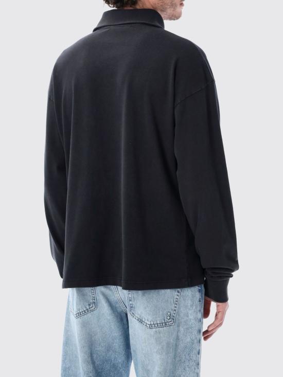 26SS 아크네 스튜디오 집업 로고 스웨트셔츠 BI0220 900 Black - ACNE STUDIOS