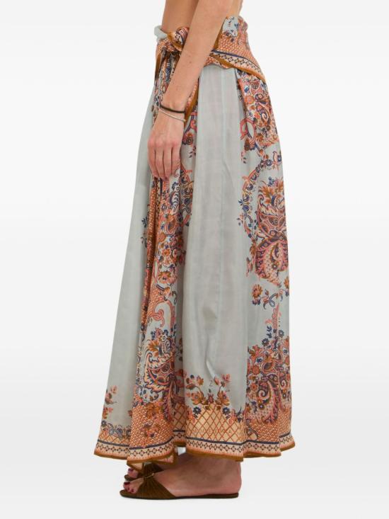 26FW 짐머만 롱 스커트 8066SSS261 BLUPF LIGHT BLUE