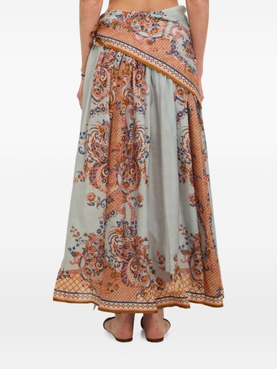26FW 짐머만 롱 스커트 8066SSS261 BLUPF LIGHT BLUE - ZIMMERMANN