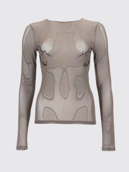 26SS 장 폴 고티에 긴팔 티셔츠 TO433M016 04 Grey - JEAN PAUL GAULTIER