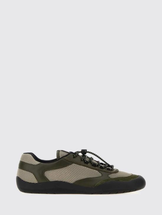 26FW 프라다 스피드락 레더 앤 메쉬 패브릭 스니커즈 2EE468FG0003ZM0 F0161 Military