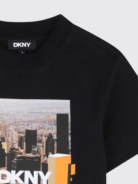 26SS [키즈] 디케이엔와이 티셔츠 D62536 09B Black - DKNY