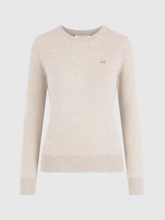 26SS 메종키츠네 베이비 폭스 메리노 레귤러 점퍼 PW00801KT1181 H218 Sand - MAISON KITSUNE