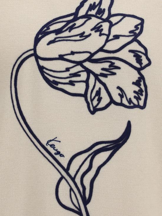 26FW 겐조 스웨터 FG65PU8213EA 02 White - KENZO