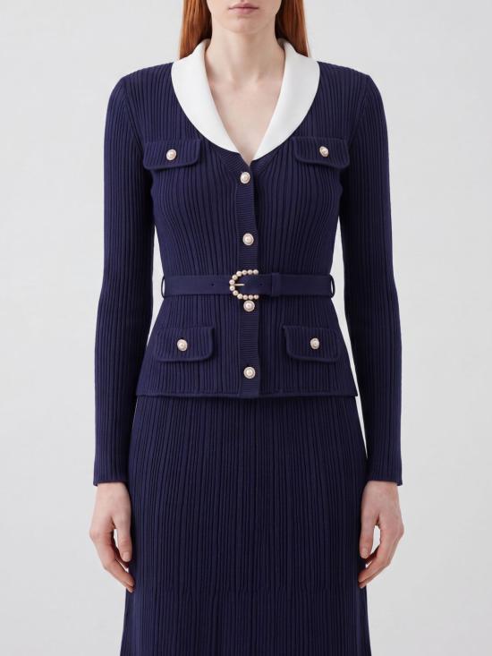 26FW 셀프 포트레이트 스웨터 PF26131CN Navy