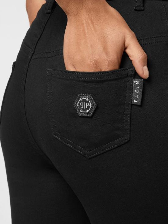 25FW 필립 플레인 데님 팬츠 PAACWDT1918PDE004N 02ED Black - PHILIPP PLEIN