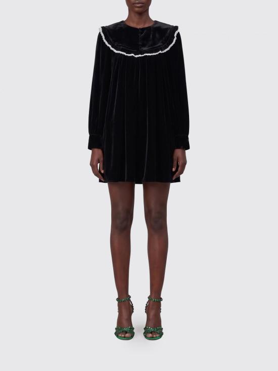 26SS 가니 숏 원피스 A1030110 099 Black