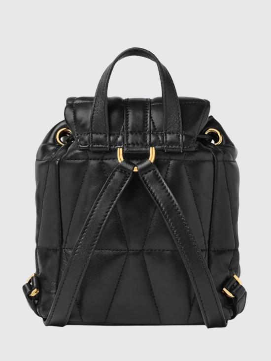 26SS 베르사체 클레이오 퀼티드 나파 백팩 10222081A12975 1B00V Black - VERSACE