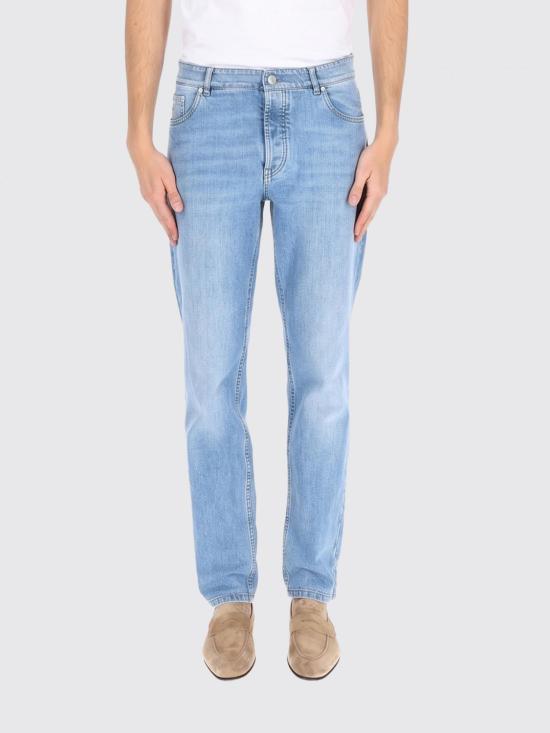 26SS 브루넬로 쿠치넬리 라이트웨이트 데님 팬츠 M283PD3210 C1470 Blue