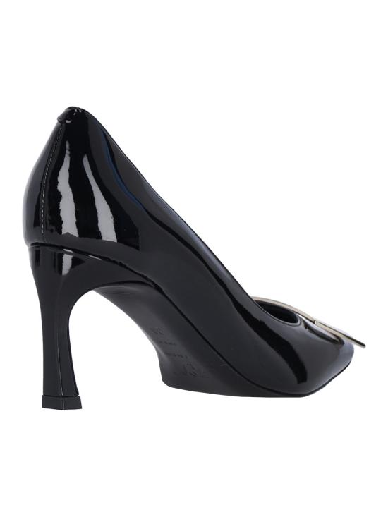 26FW 로저비비에 트럼펫 메탈 버클 펌프스 RVW40015280D1P B999 Black - ROGER VIVIER