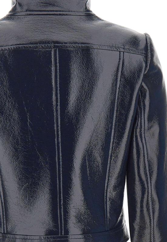 26FW 쿠레쥬 가죽 자켓 PERCBL005VY0014NAVY - COURREGES