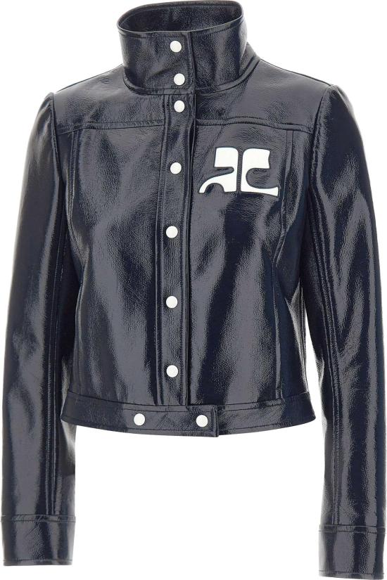 26FW 쿠레쥬 가죽 자켓 PERCBL005VY0014NAVY