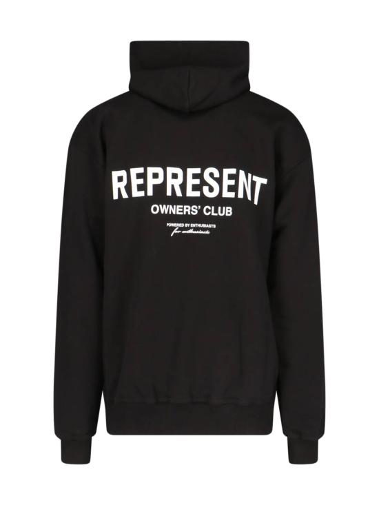 26FW 리프레젠트 후드 티셔츠 OCM41113 001 Black - REPRESENT
