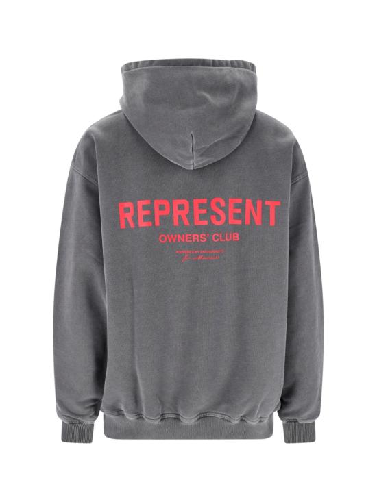 26FW 리프레젠트 후드 티셔츠 OCM41113 02 Grey - REPRESENT