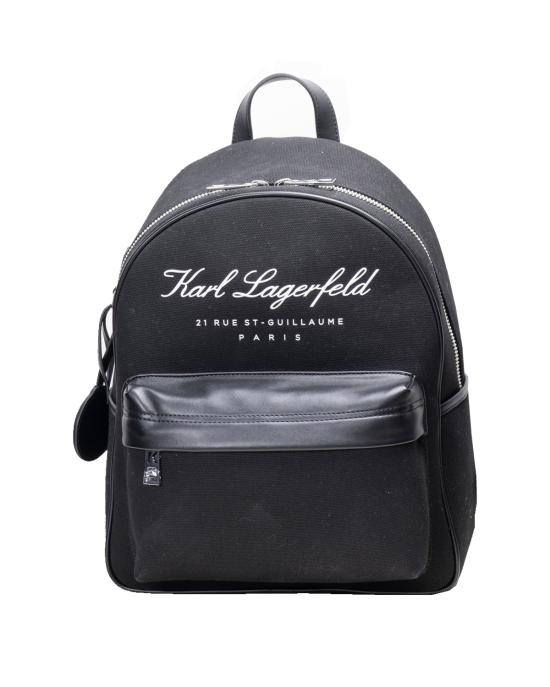 26SS 칼라거펠트 백팩 231W3108 999 Black NERO