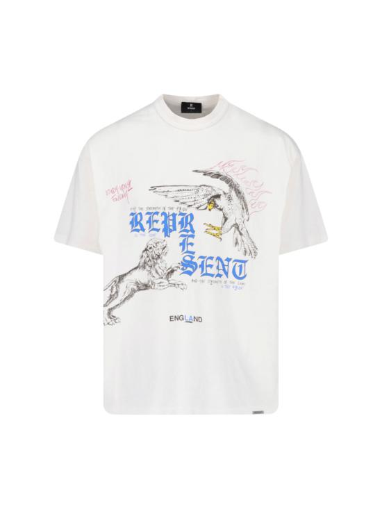 26FW 리프레젠트 반팔 티셔츠 MLM101188 72 White