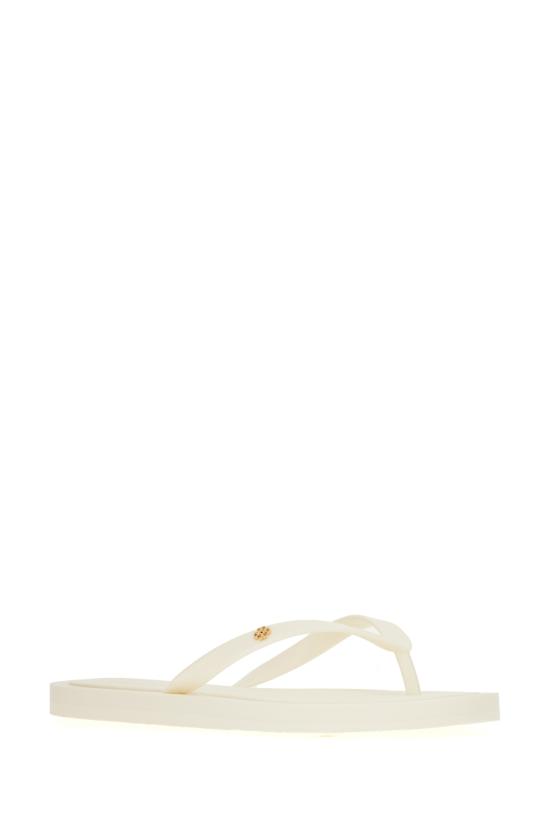 26FW 토리버치 뮬/슬리퍼 162307 100 IVORY GOLD - TORY BURCH