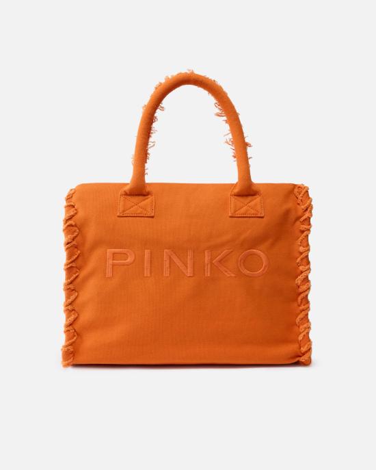 26SS 핑코 토트백 106673A3A4 A76 Arancio bruciato