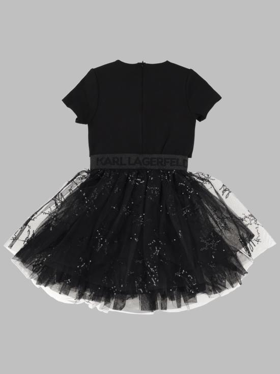 26SS [키즈] 칼라거펠트 원피스 Z31142K 09B BLACK - KARL LAGERFELD