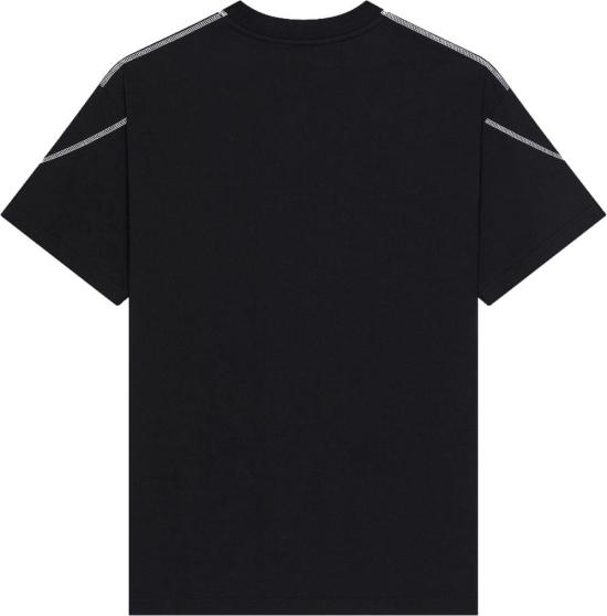 26FW 지방시 반팔 티셔츠 GIVENCHYBM71P53YR8001COUTURESEAMCONTRASTEDSTITCHTSHIRTSHORTSLEEVETSHIRTSBLACK - GIVENCHY
