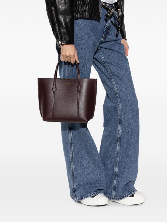 26FW 토리버치 페리 스몰 토트백 174234 600 Dark carmine - TORY BURCH