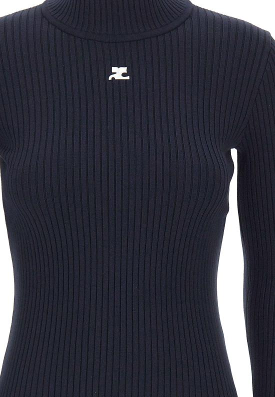 26FW 쿠레쥬 니트웨어 PERMPU022FI0001NAVY - COURREGES