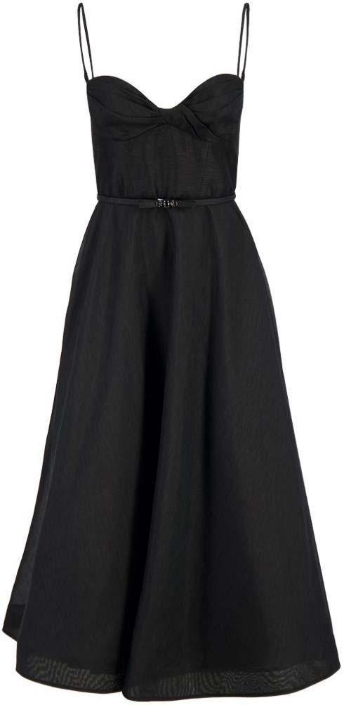 26SS 짐머만 롱 원피스 7477DS261BLK BLACK