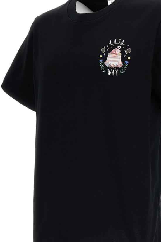 26FW 카사블랑카 반팔 티셔츠 PF26JTS00117BLACK - CASABLANCA