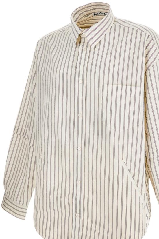 26SS 아크네 스튜디오 더블 슬리브 버튼업 BB0670CHD Neutrals - ACNE STUDIOS