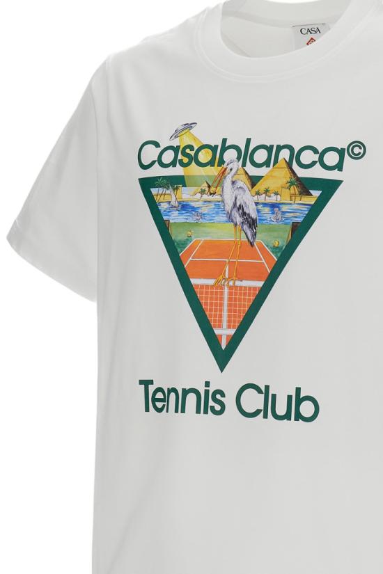 26FW 카사블랑카 반팔 티셔츠 PF26JTS00103WHITE - CASABLANCA