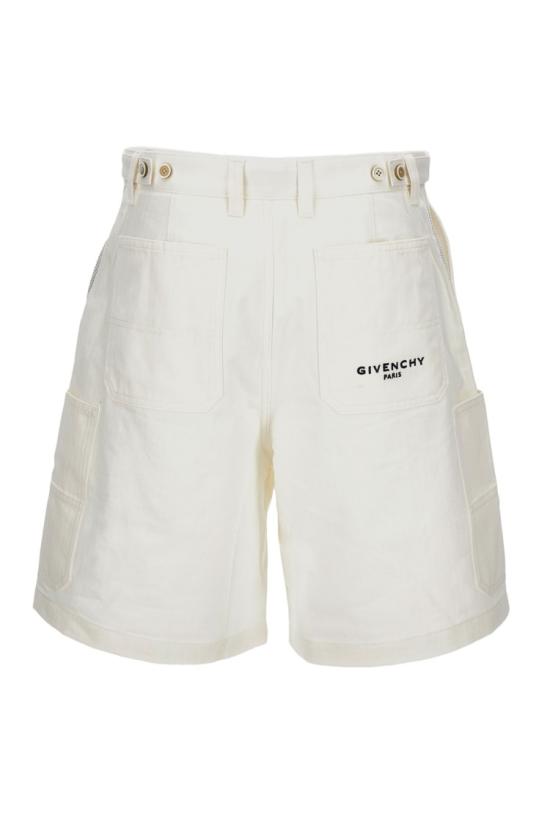 26SS 지방시 숏팬츠 BM51PK5171100 White - GIVENCHY