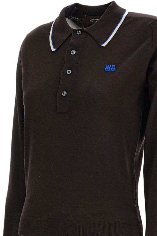 26SS 웨일즈보너 폴로 티셔츠 US26KNS4875WO04801 Brown - WALES BONNER