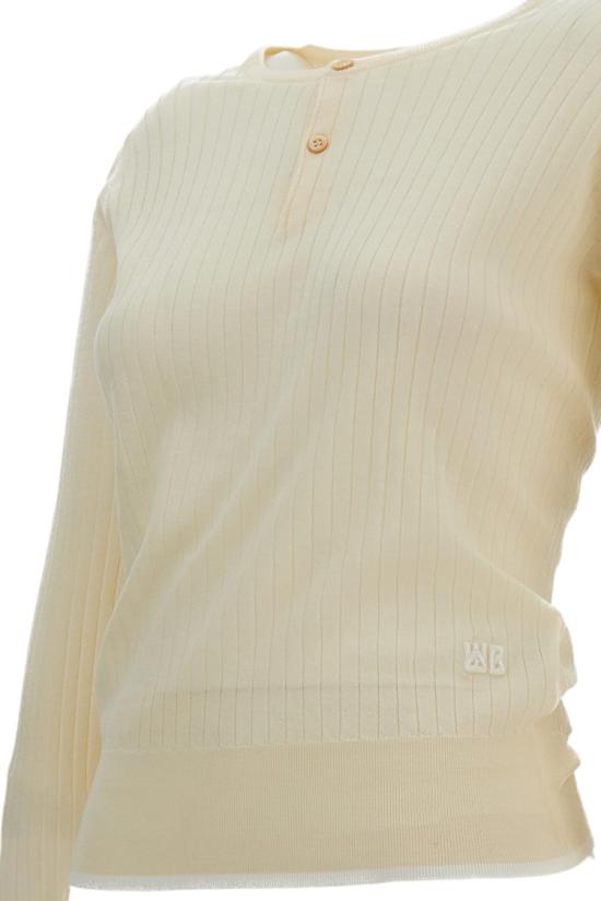 26SS 웨일즈보너 니트웨어 US26KNS4884WO05100 White - WALES BONNER