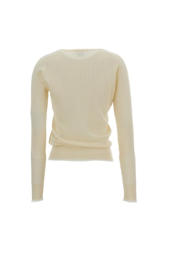 26SS 웨일즈보너 니트웨어 US26KNS4884WO05100 White - WALES BONNER