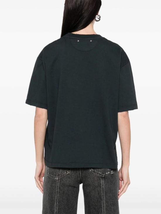  골든구스 반팔 티셔츠 GWP01874 P001897 Black - GOLDEN GOOSE